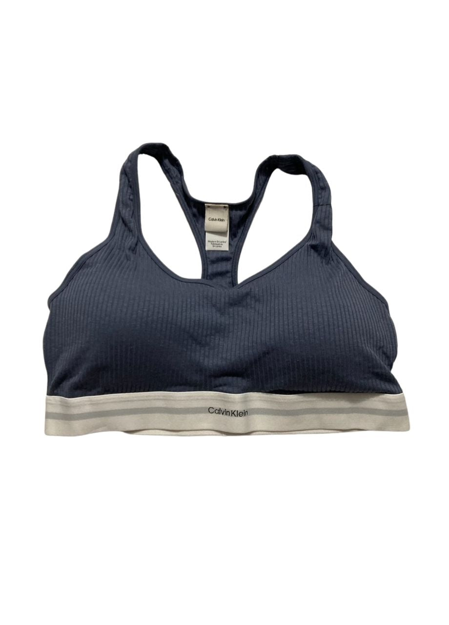 CALVIN KLEIN Modern Rib Lightly Lined Bralette GRISAILLE XL