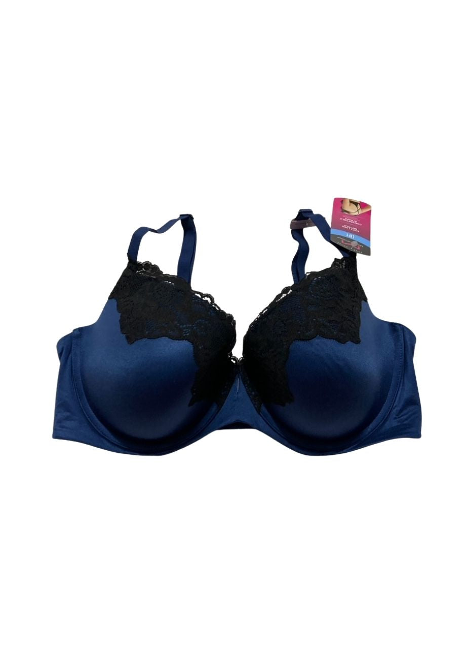 MAIDENFORM Push-Up Bra with Microfiber NAVY ECLIPSE 38D