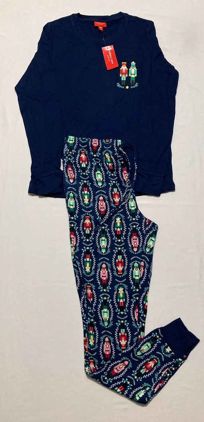 HOLIDAY LANE Nutcracker Matching Pajama Sets BLUE XS