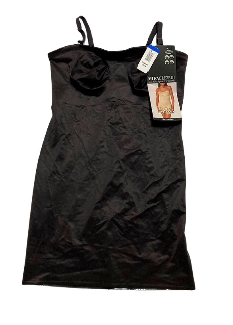 Miraclesuit Firm Control Convertible Strapless Slip BLACK XL