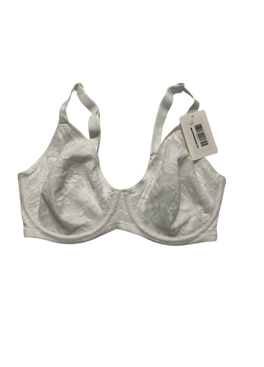 BALI Lace Underwire Bra, Breathe Cotton Modal Lace Bras WHITE 34DD