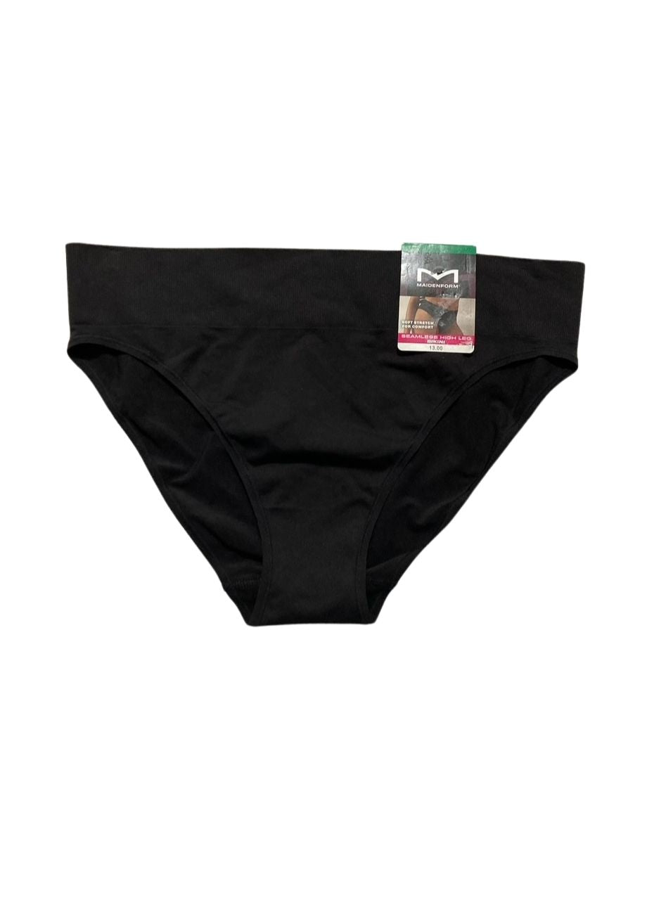 MAIDENFORM Seamless High Leg Bikini BLACK L