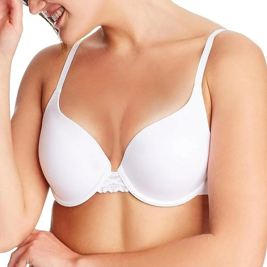 NWD Maidenform DreamWire Underwire Bra, No-Poke Push-Up Bra White 36D