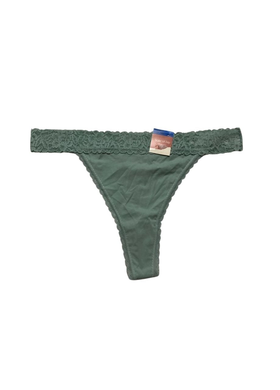 STATE OF DAY Panties Thong GREEN XL