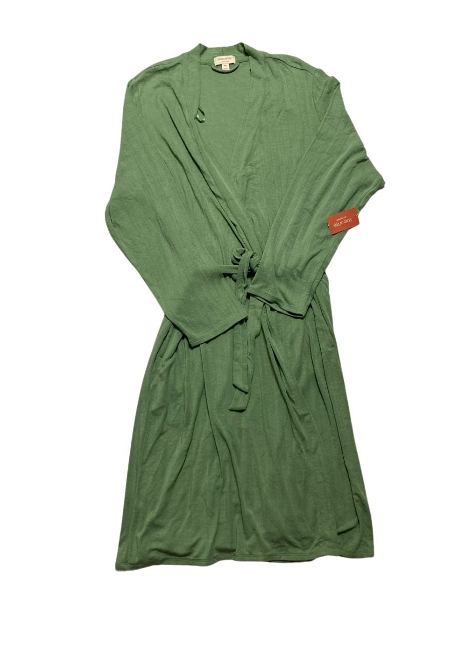 STATE OF DAY Robe Shawl Collar GREEN 2XL