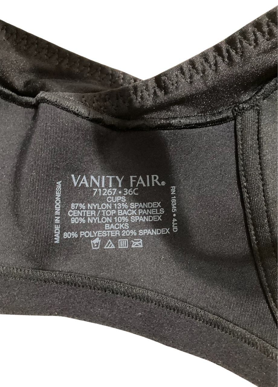 VANITY FAIR Beauty Back Full Figure Underwire BLACK 36C