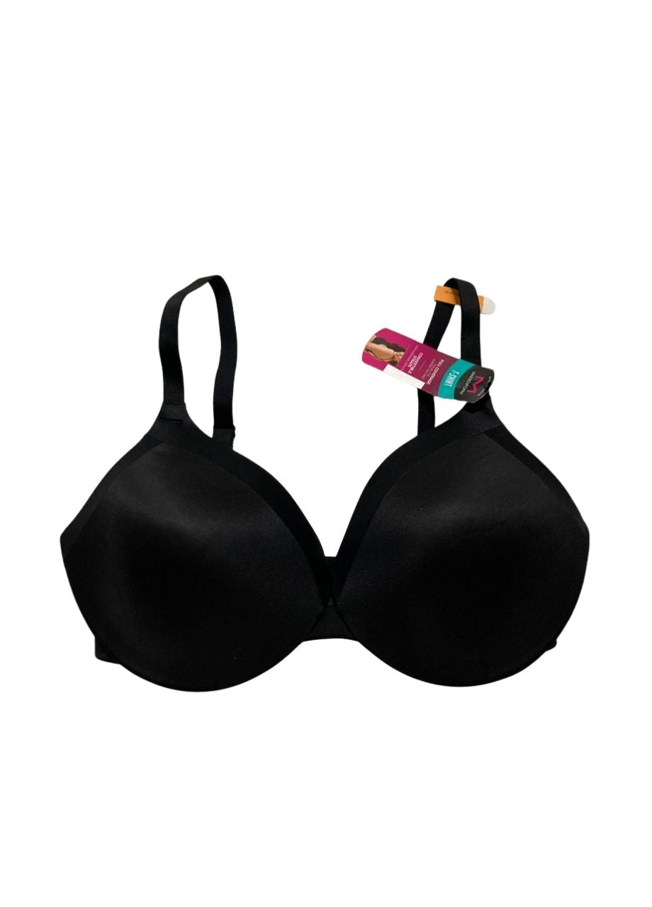 MAIDENFORM Comfort Devotion Underwire Bra, Convertible T-shirt Bra BLACK 38DD
