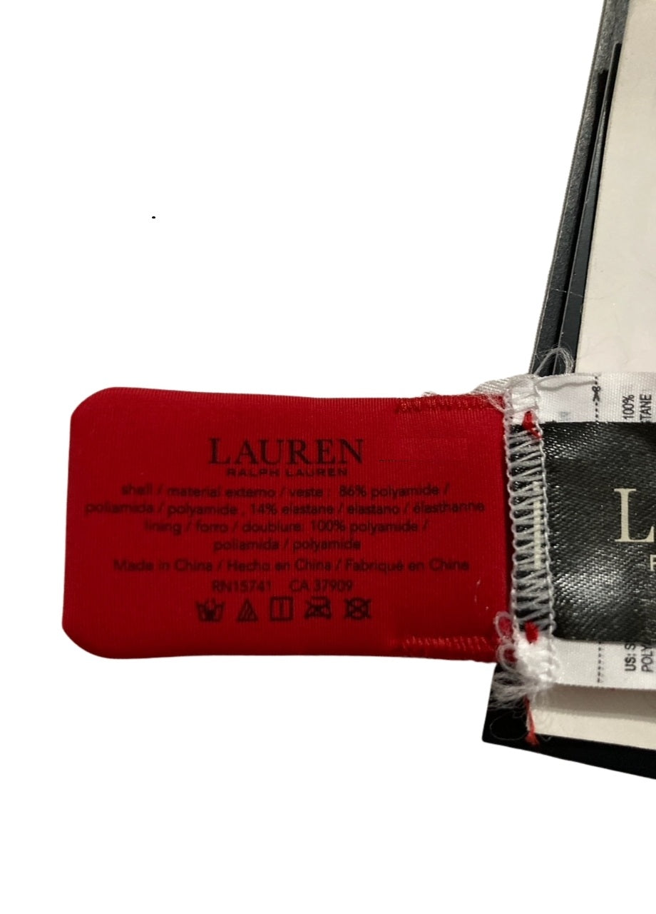 RALPH LAUREN Underwire Unlined Lace Full Coverage RED