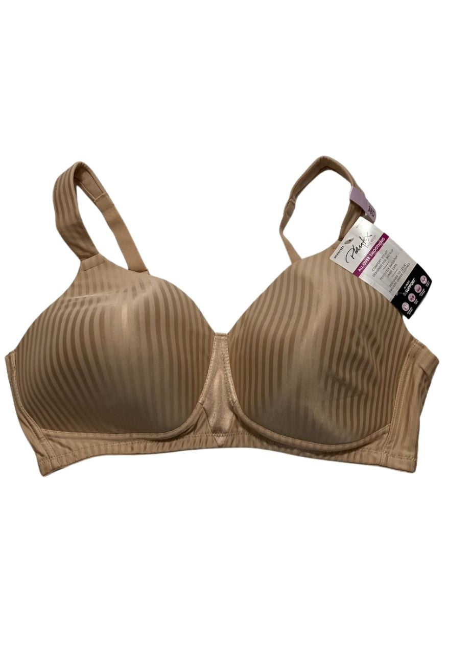 PLAYTEX Perfectly Smooth Wireless Full-coverage T-shirt Bra NUDE STRIPE 38D