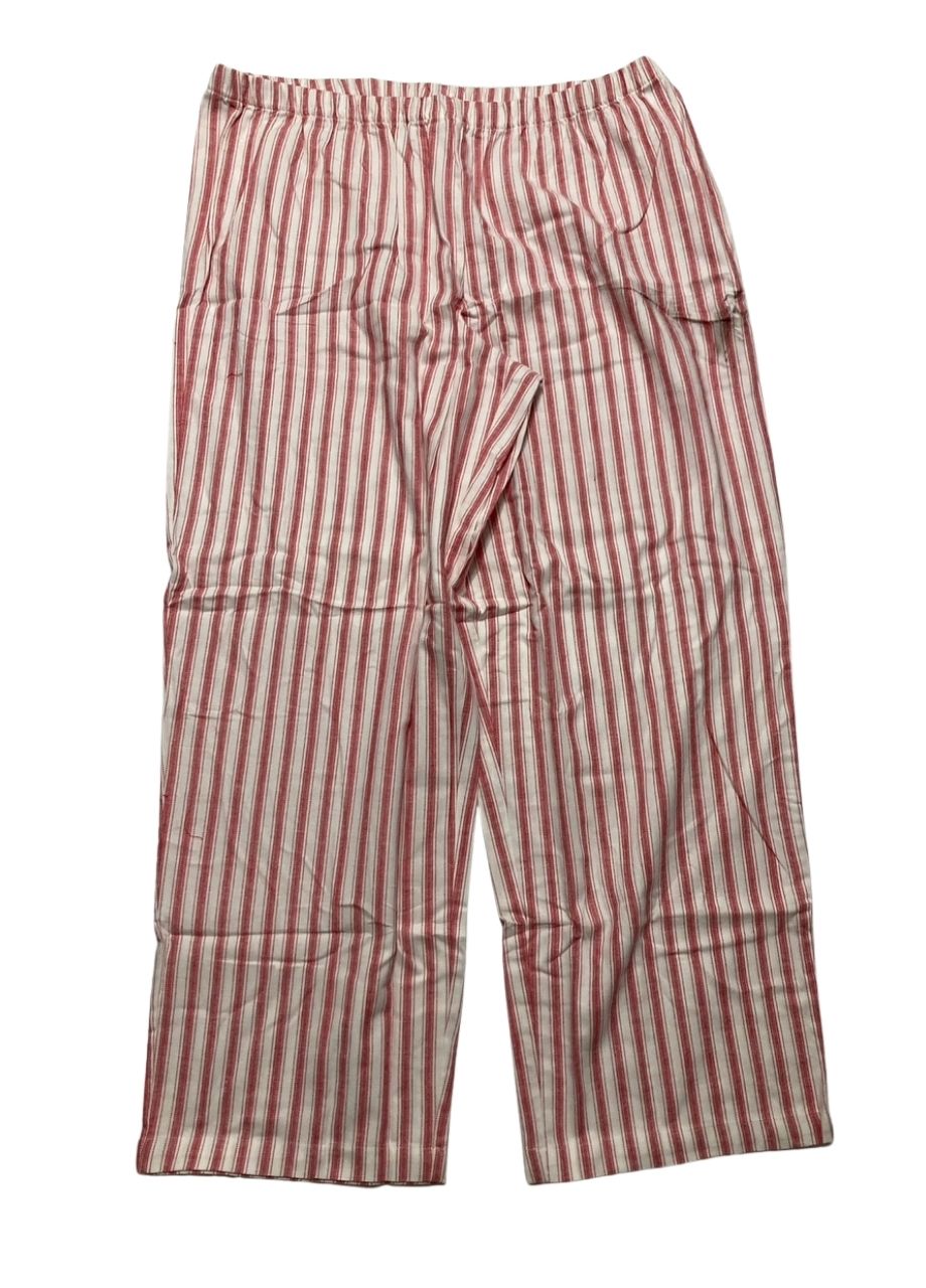 NWD CHARTER CLUB Printed Cotton Flannel Pajama Set, Button Front RED XL