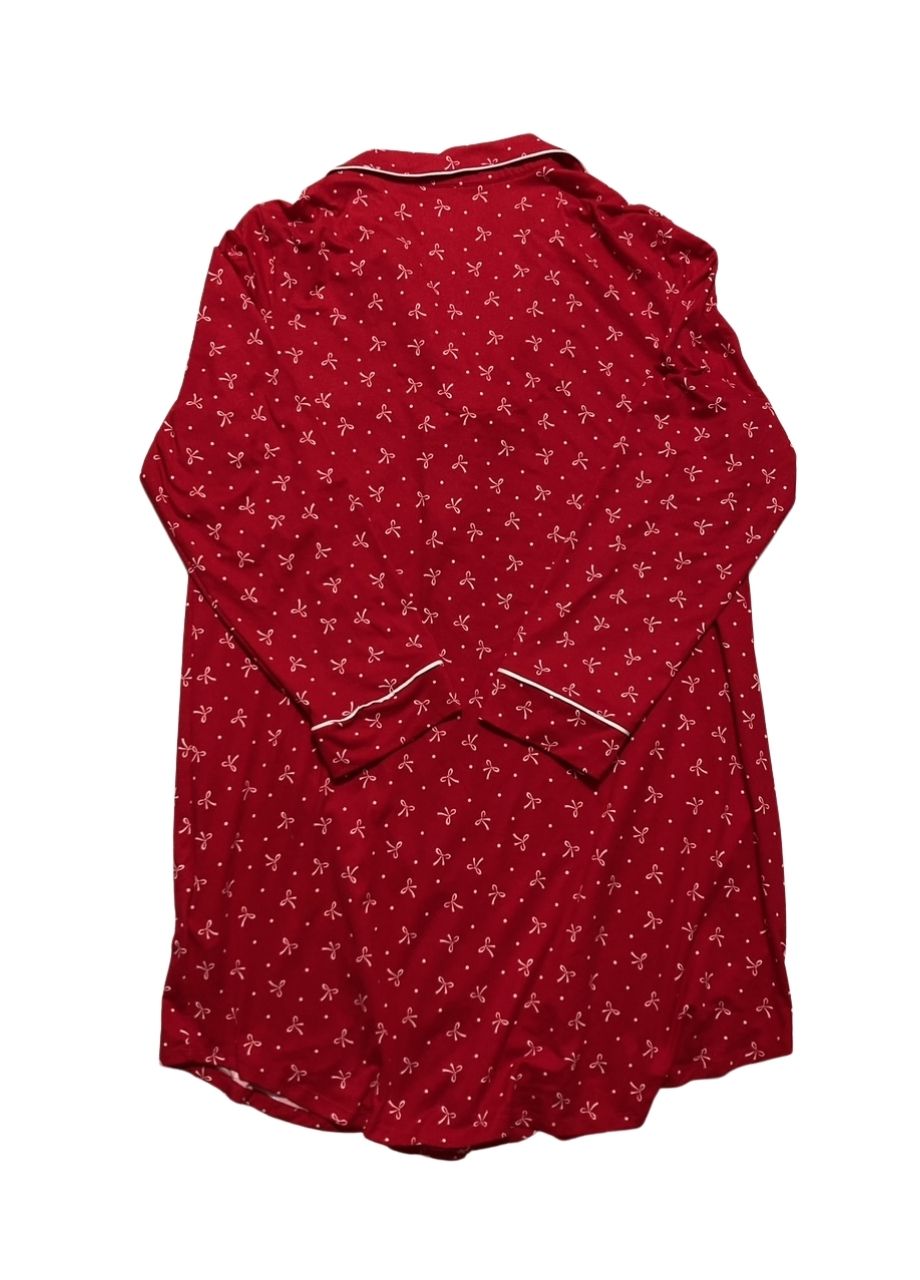 NWD CHARTER CLUB Super Soft Knit Sleep Shirt Nightgown RED XL