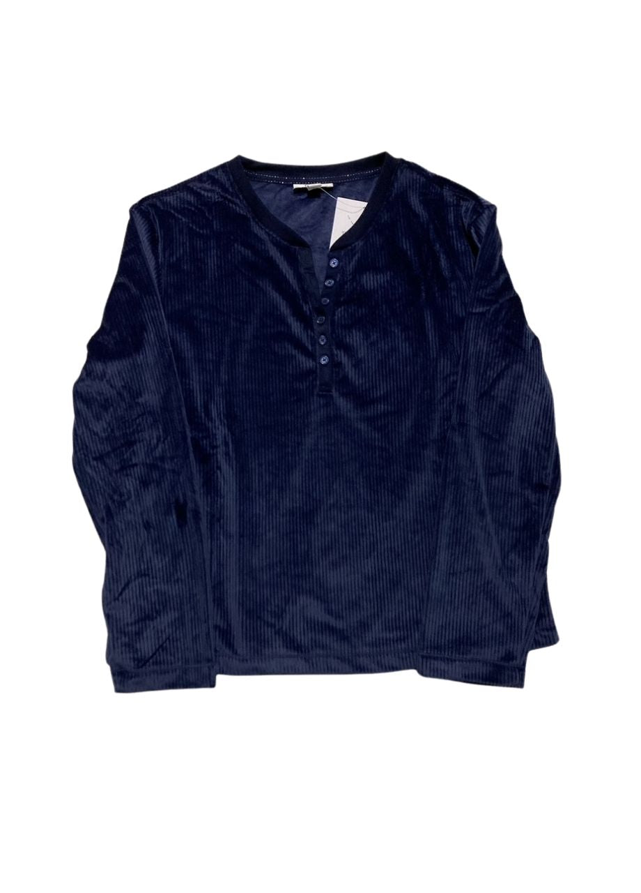 ROUDELAIN 2 PIECE LOUNGEWEAR SET NAVY BLUE