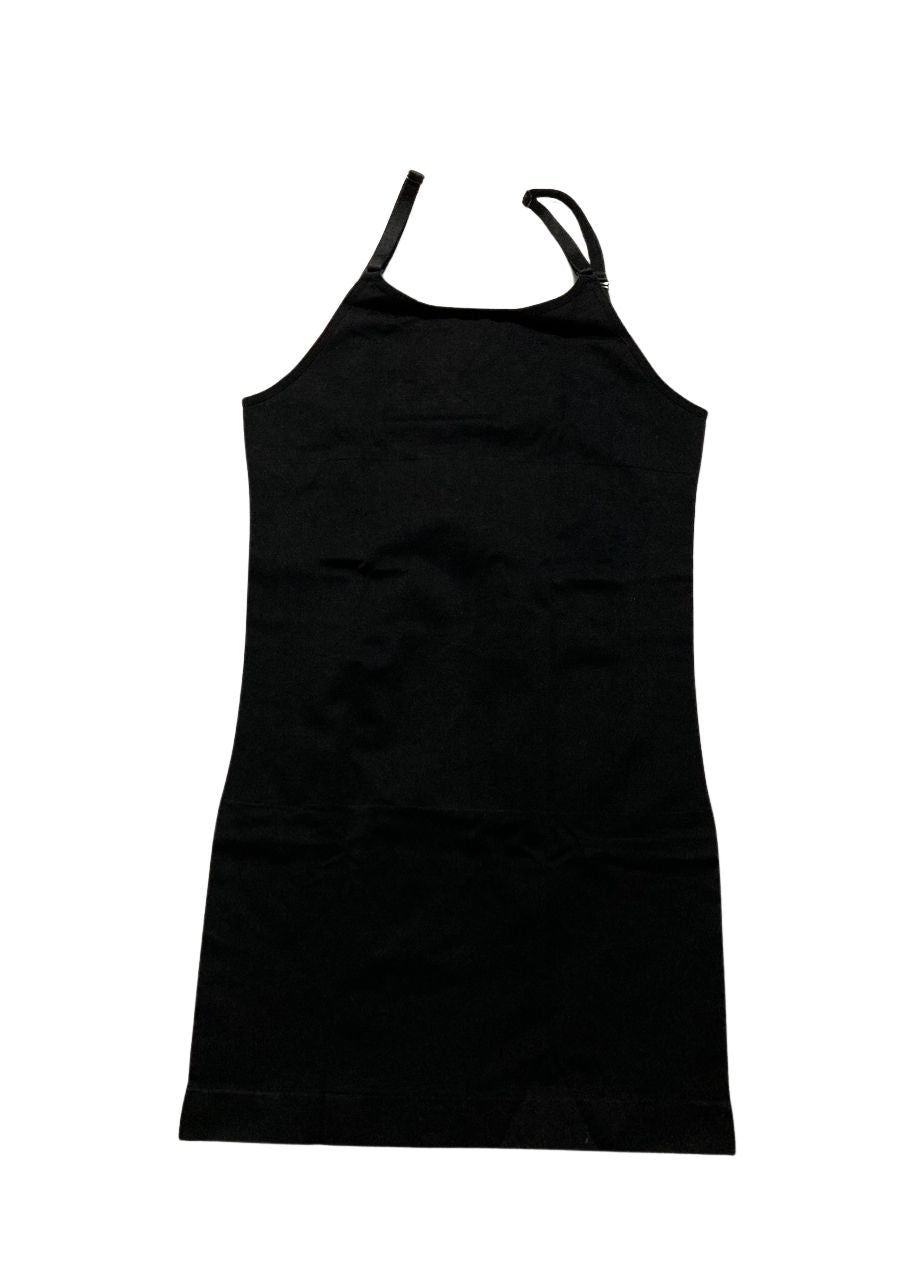 SHAPERMINT Open Bust Shaper Slip Dress BLACK XL