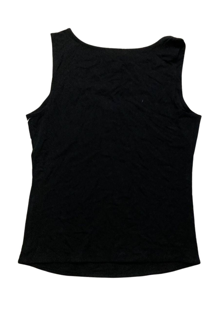 ON 34TH Ribbed High-Neck Tank Top DEEP BLACK M