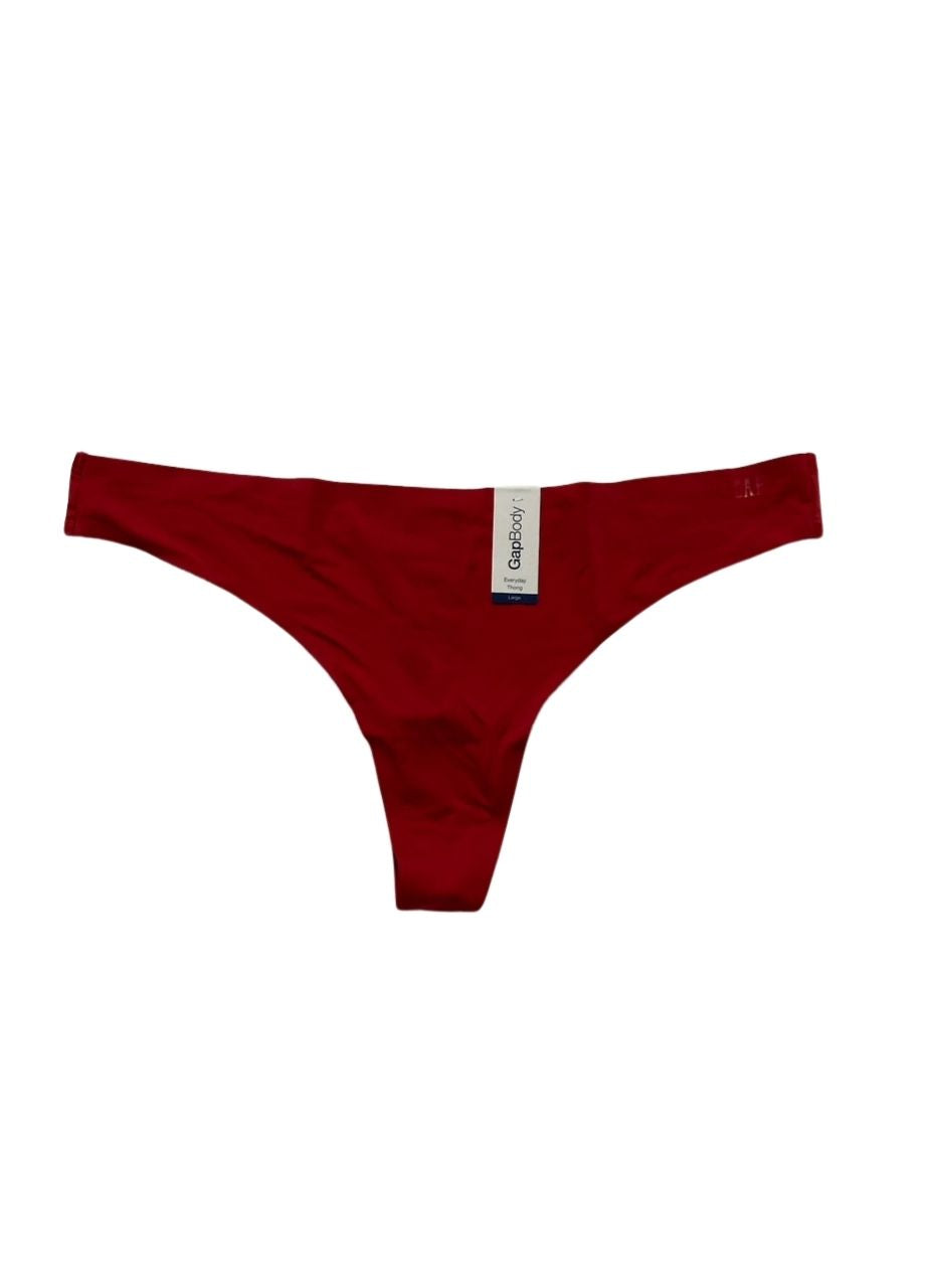 GAPBODY Everyday Essentials Laser Bonded Thong RED L
