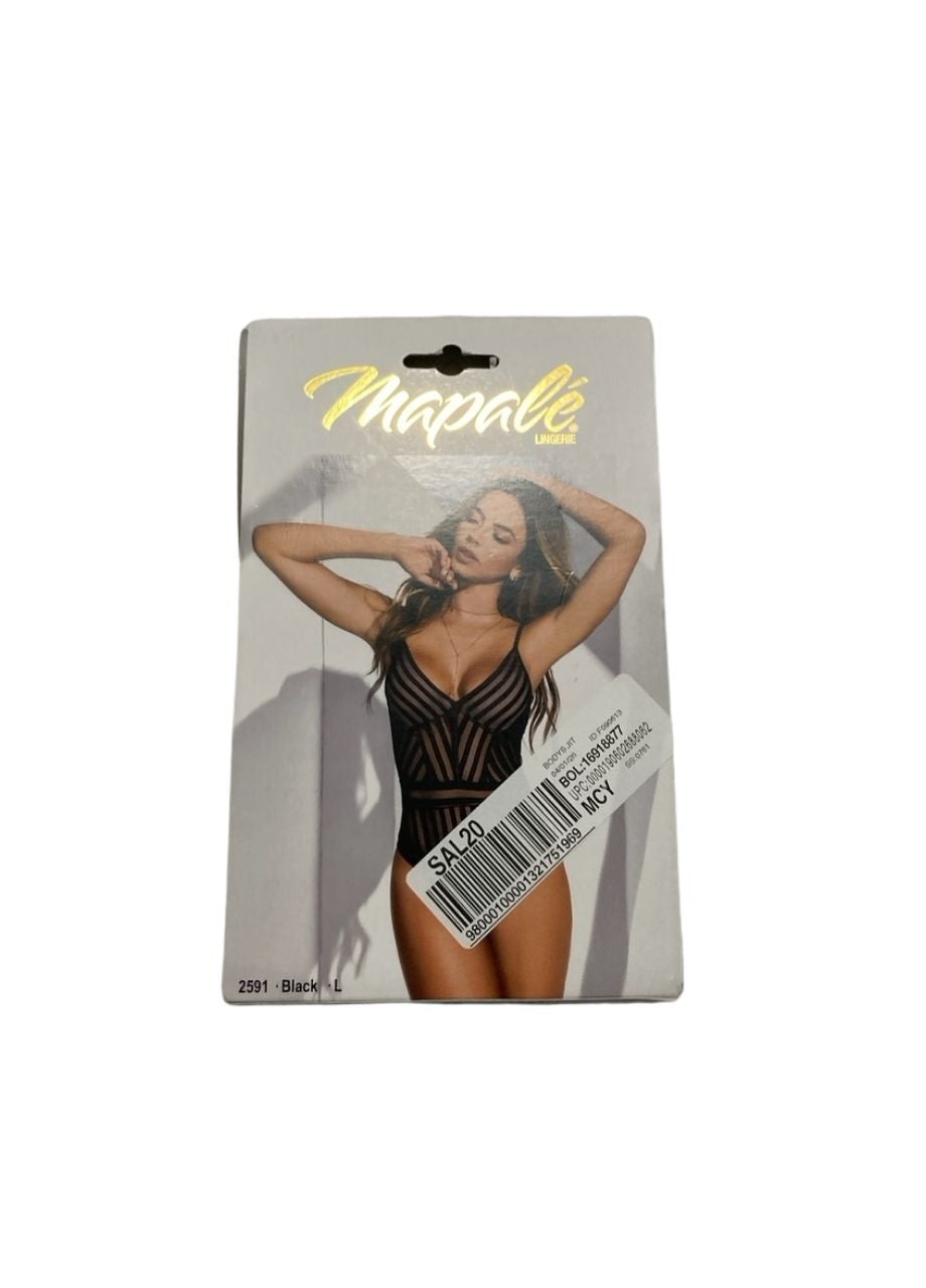 MAPALE Stripped Down Bodysuit BLACK L