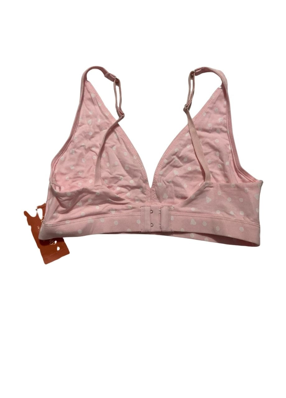 STATE OF DAY Cotton Blend Bralette PINK S
