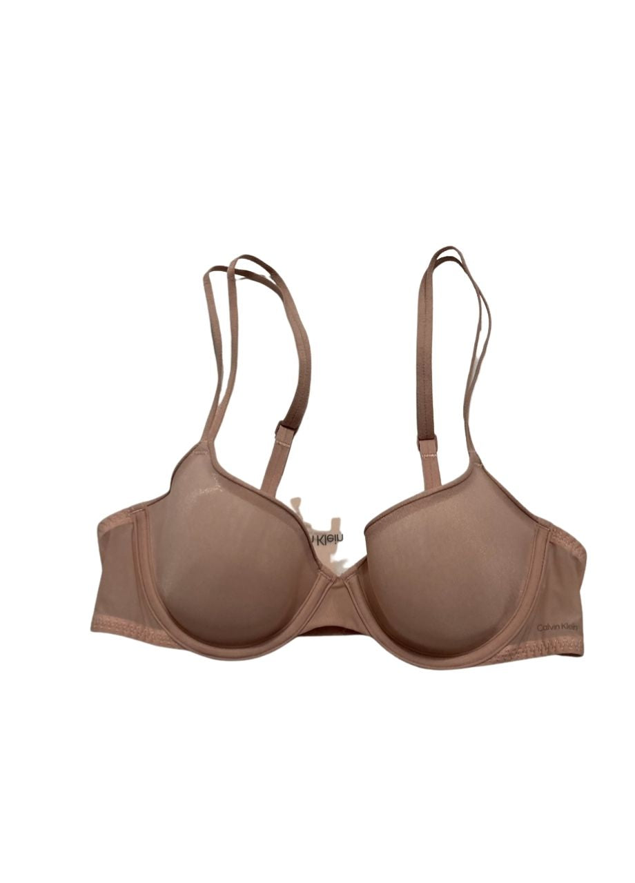 CALVIN KLEIN Sheer Marquisette Lightly Lined Demi Bra SUBDUED 34A