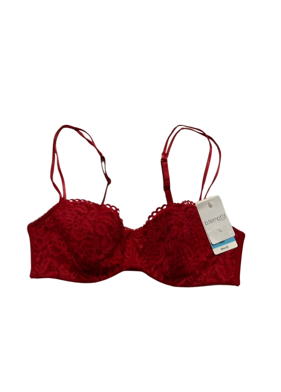 B.TEMPT´D Ciao Bella Lightly Padded Balconette Underwire Bra RED 34C