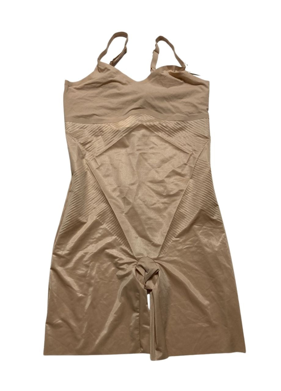 SPANX Tank Mid-Thigh Bodysuit CHAMPAGNE BEIGE XL