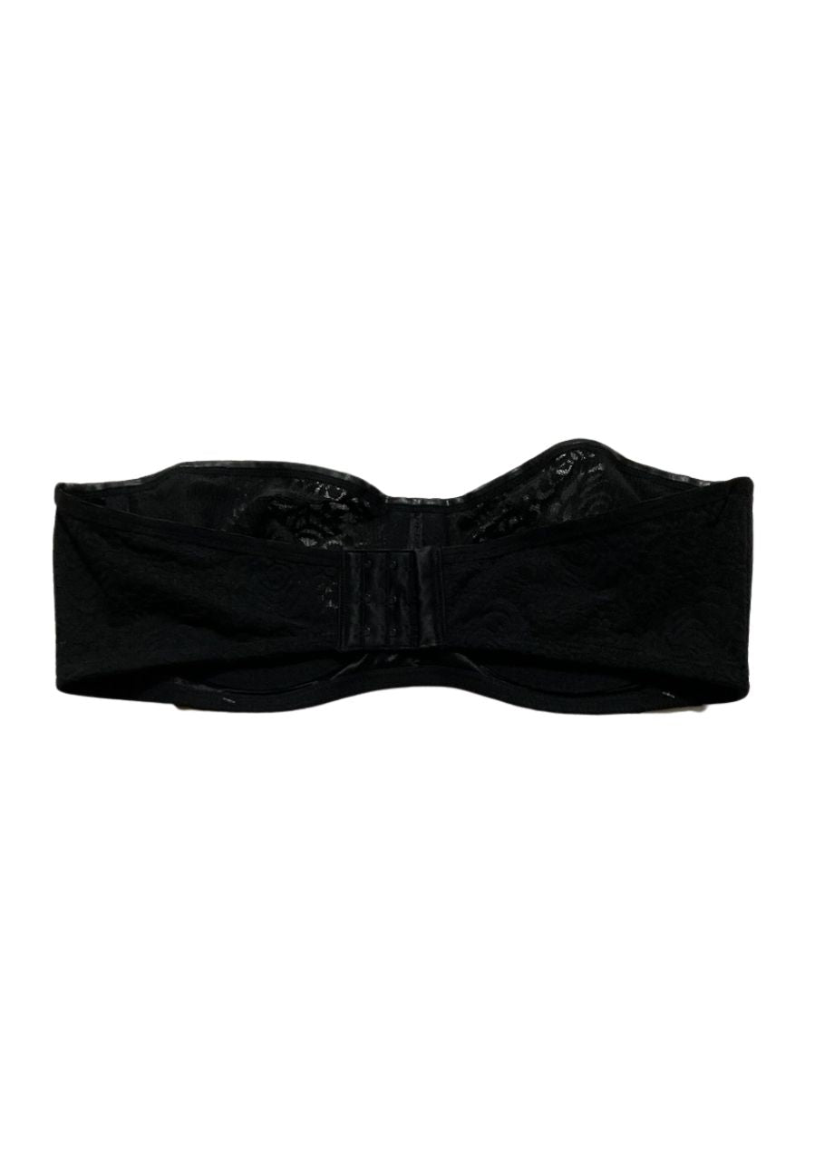 WACOAL Halo Lace Unlined Mid Coverage Underwire Strapless Bra BLACK 40C