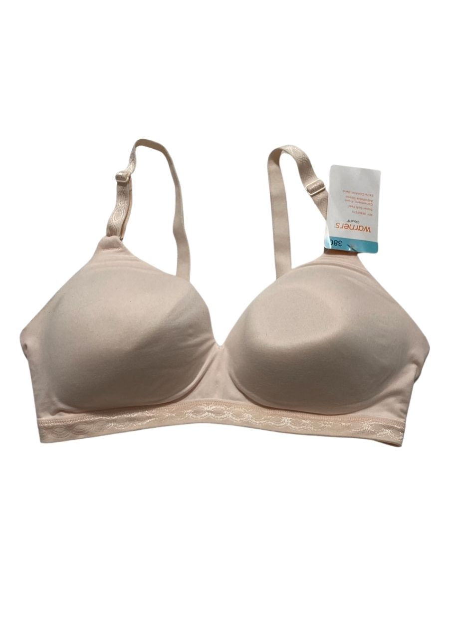 WARNER'S Cloud 9 Super Soft Wireless Lightly Lined Comfort SAND SHELL 38C
