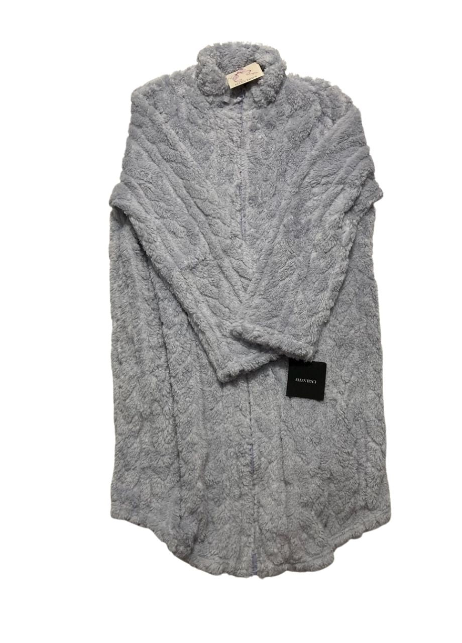 ELLEN TRACY Short Zip Robe GREY L