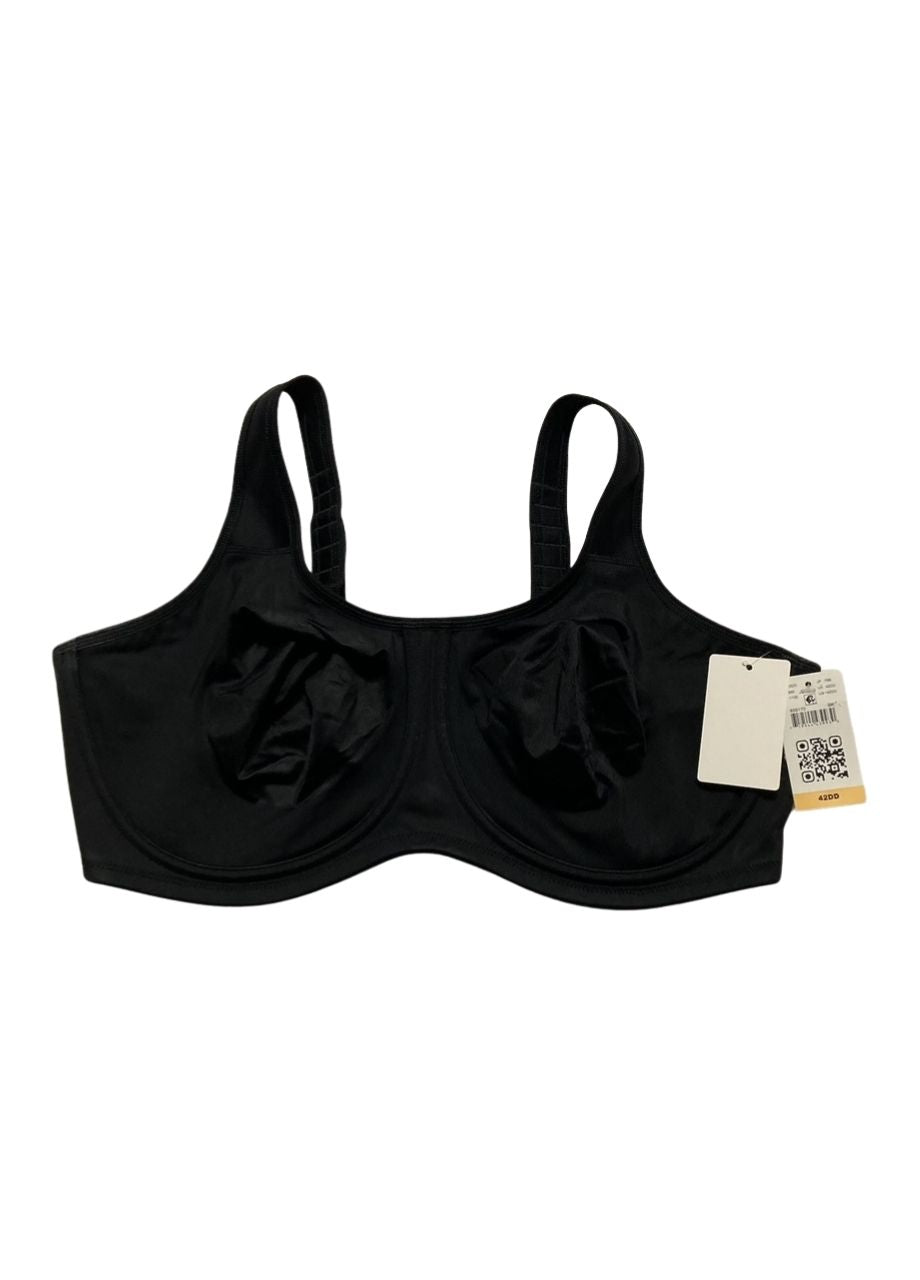 NWD WACOAL Simone Sport Unlined Full Coverage Underwire Sports Bra BLACK 42DD