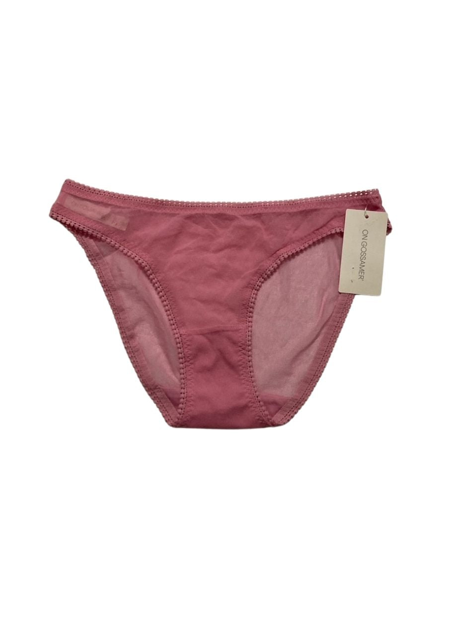 ON GOSSAMER Mesh Hip Bikini PINK M