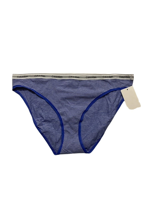 CALVIN KLEIN Icon Logo Bikini Briefs BLUE XL
