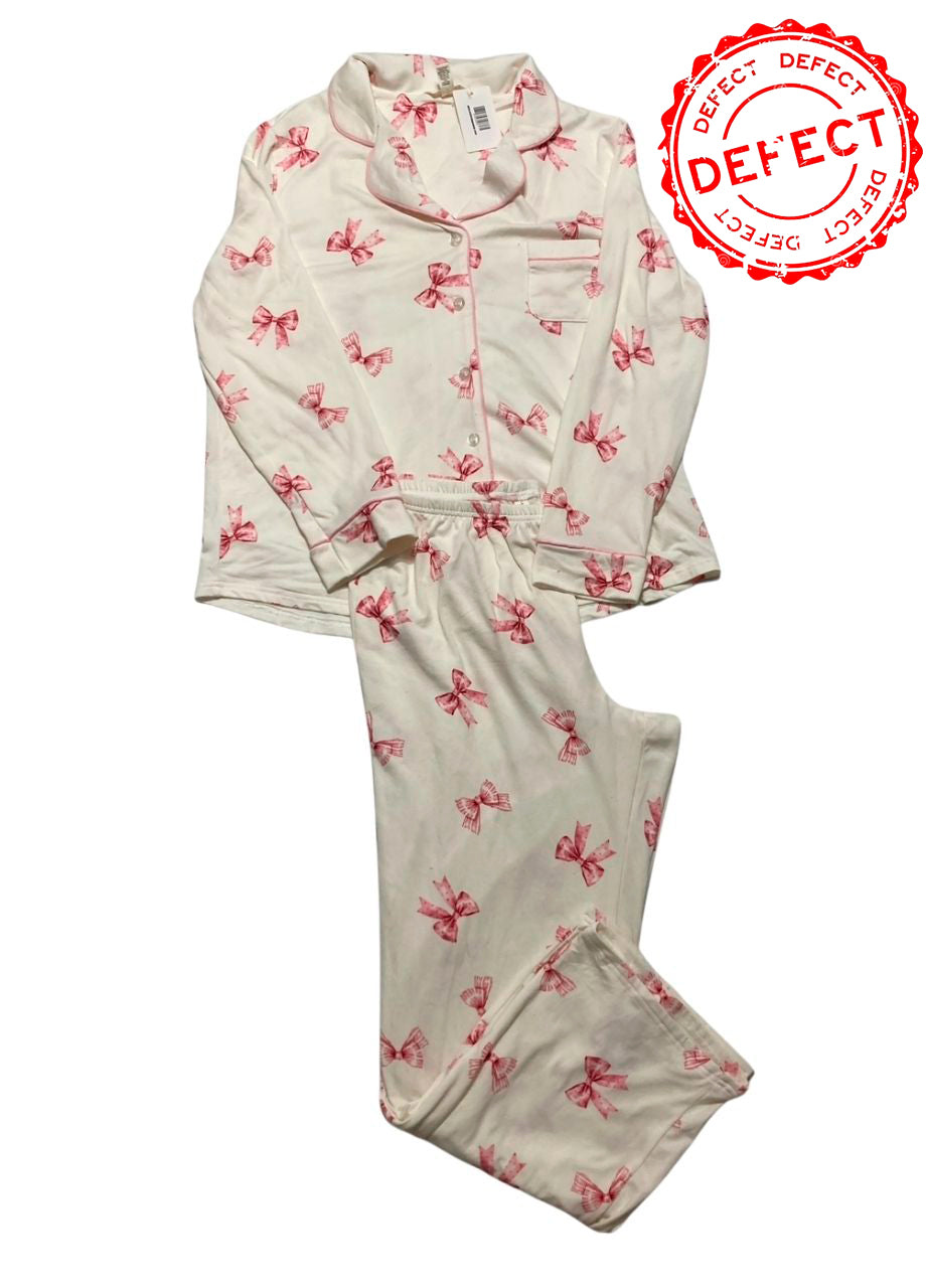 NWD LAURA ASHLEY Button Through Pajama set PINK L