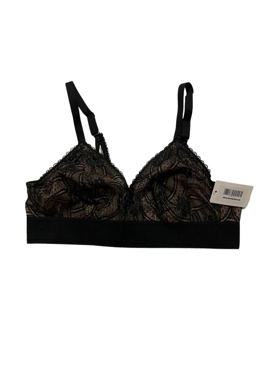 GLAMORISE Luxe Lace Bralette Wirefree BLACK 38C