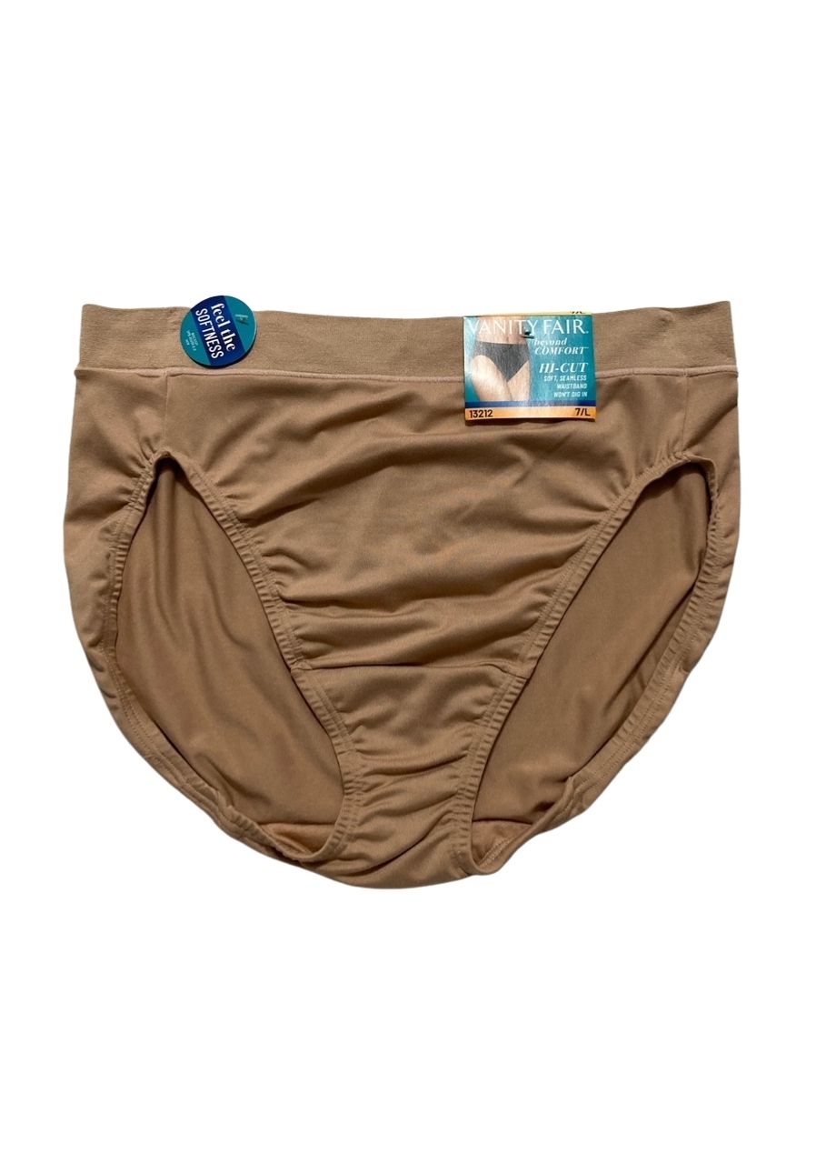 VANITY FAIR Beyond Comfort Hi Cut Panties NEUTRAL L