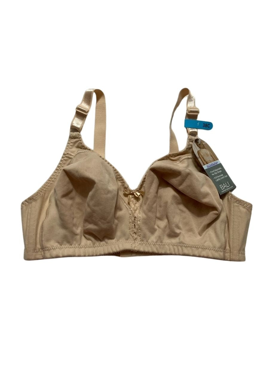 BALI Double Support Wireless Bra Full-Coverage Cotton T-Shirt Bra SOFT TAUPE 38C