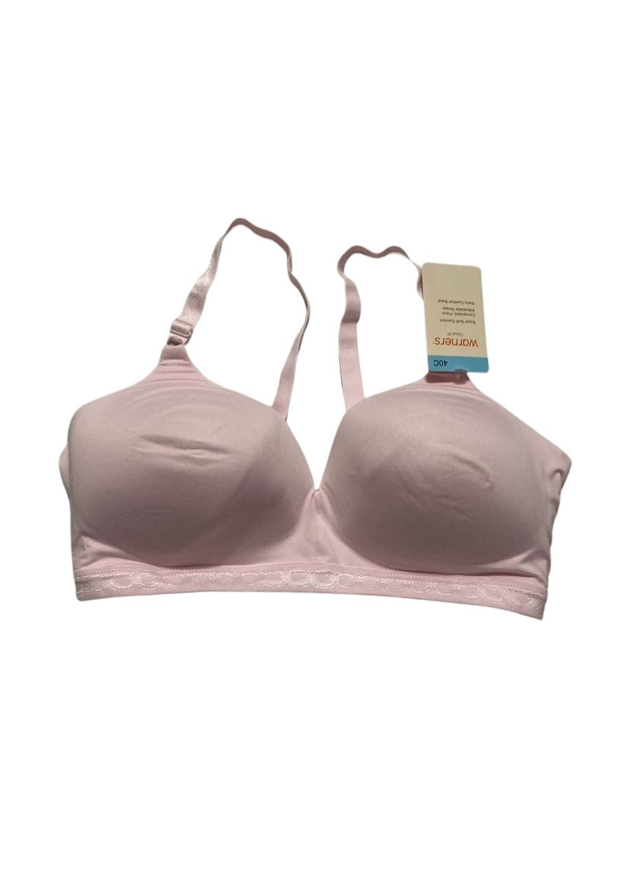 WARNER'S Super Soft Wireless Lightly Lined Comfort Bra PALE PINK 40C