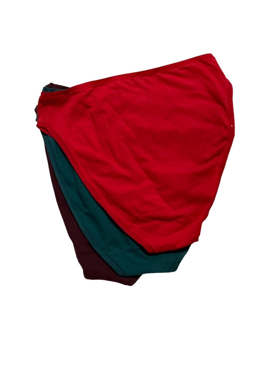 NATORI Bliss Bare Cotton High Cut Brief 3-pack ASSORTED L