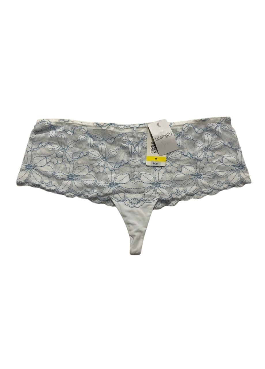 B.TEMPT'D Moderate Coverage Tanga Panty WHITE