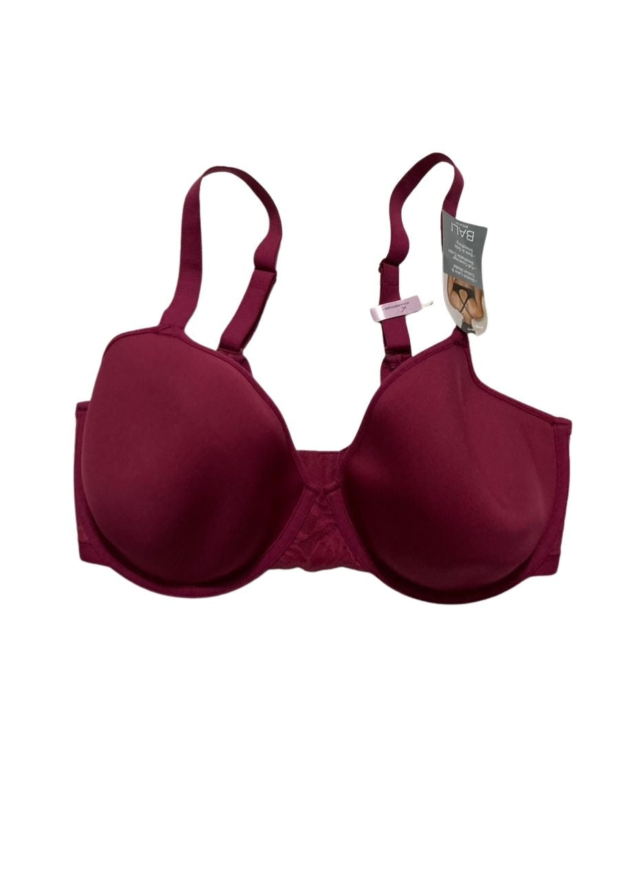BALI Modal T-Shirt Bra, Breathable Lightweight Underwire DEEP CERISE 40D