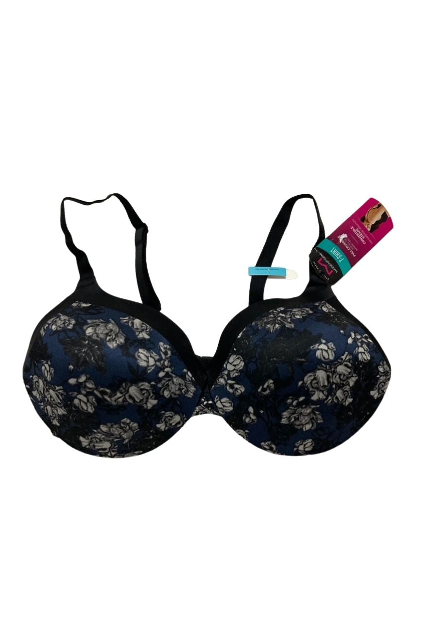MAIDENFORM Comfort Devotion Underwire Bra, Convertible T-shirt BLACK AND NAVY