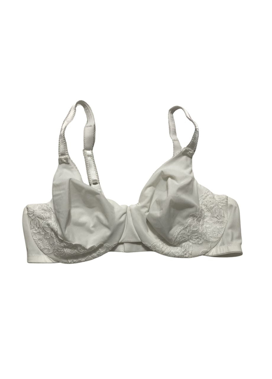 OLGA Luxury Lift Full-Figure Full-Coverage Bra WHITE 40C