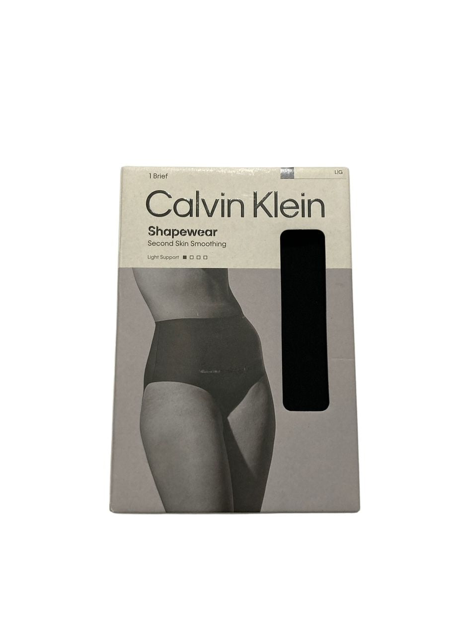 CALVIN KLEIN Shapewear Second Skin Smoothing High-waist Brief BLACK L