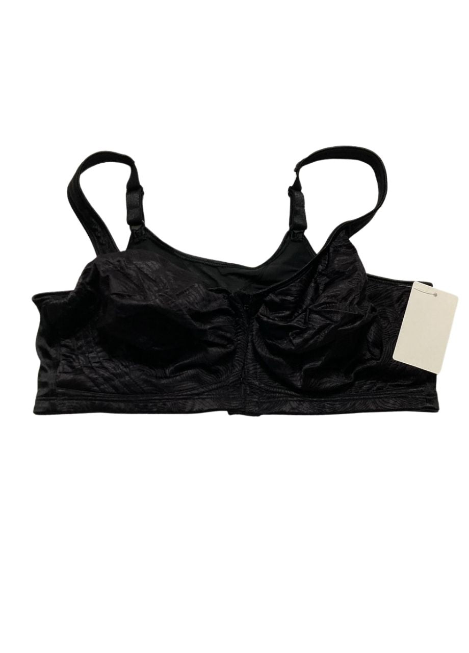 PLAYTEX 18 Hour Front Close Extra Back Support Wireless Bra BLACK 40D