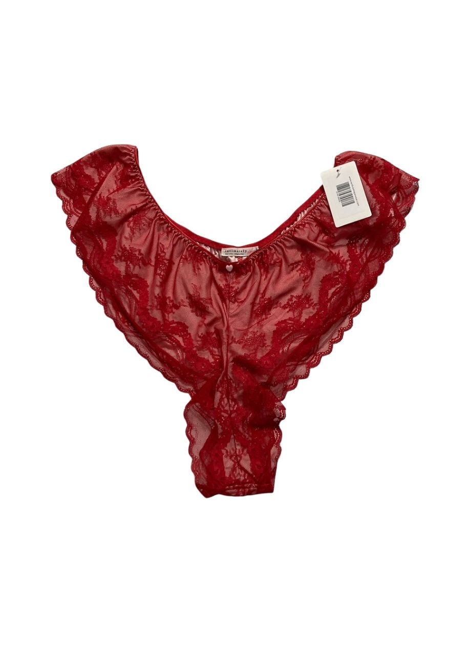 FREE PEOPLE Gia Tanga Undies RED XL