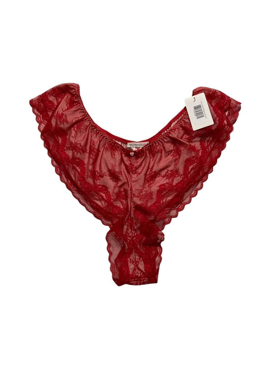 FREE PEOPLE Gia Tanga Undies RED XL