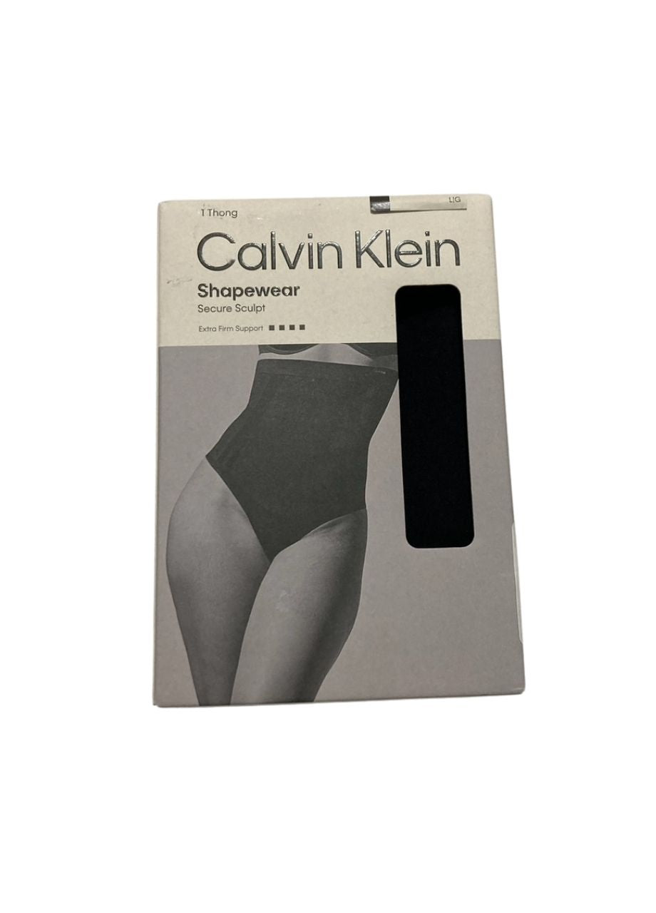 CALVIN KLEIN Shapewear Secure Sculpt High-waist Thong Panty BLACK L