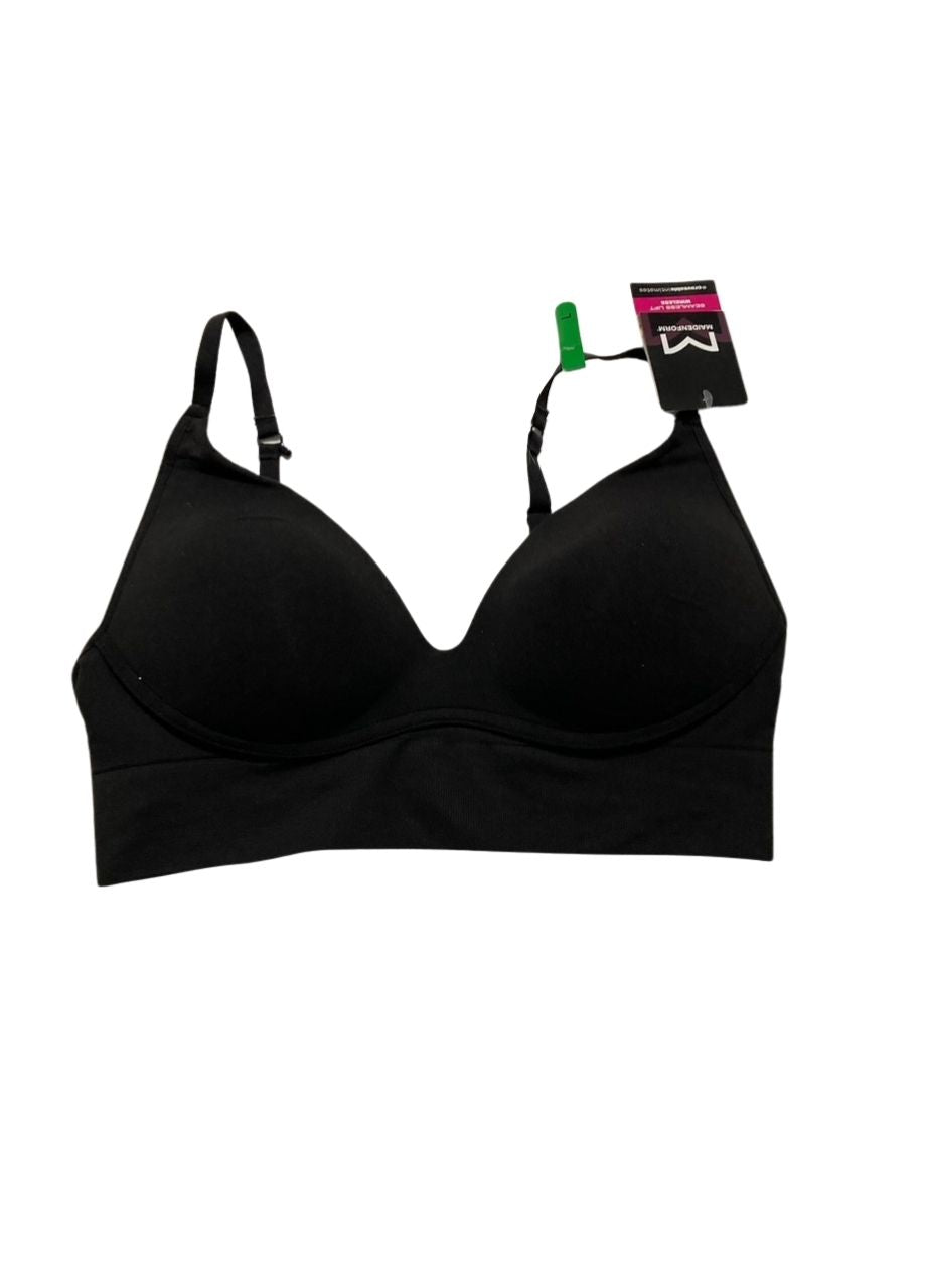 MAIDENFORM Push-up Bra, M Seamless Lift Longline Bralettes BLACK L