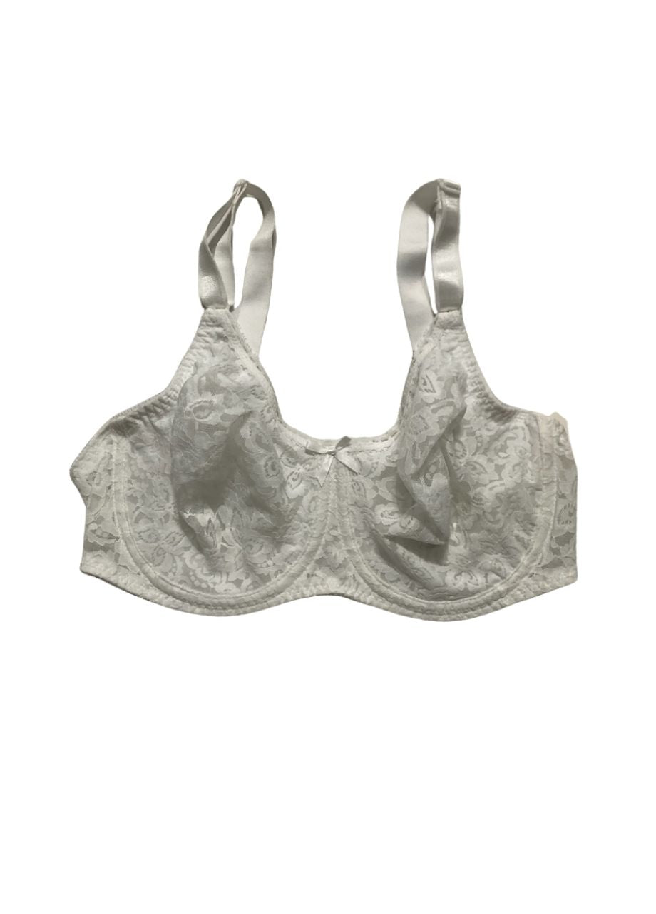 BALI Underwire Lace Bra WHITE 36D