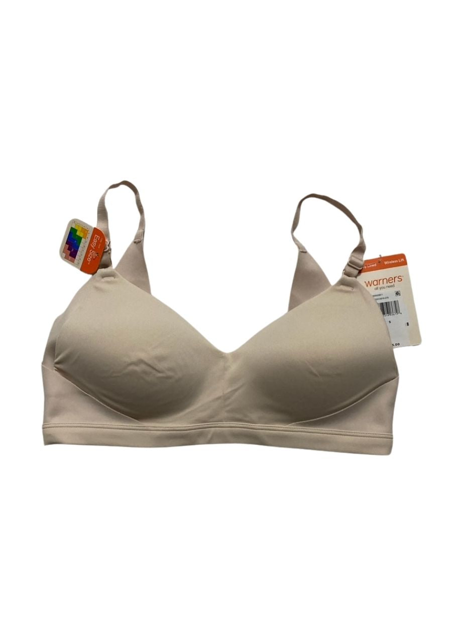 WARNER'S Underarm Back-Smoothing Comfort Wireless Lift T-Shirt BUTTERSCOTCH S