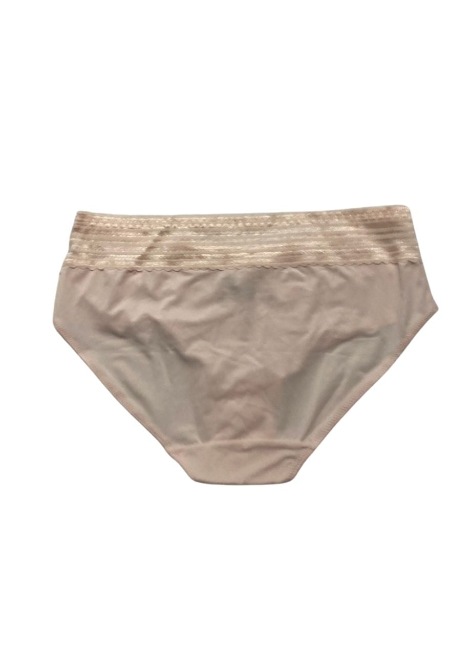 WARNER'S Dig-free Comfort Waist With Lace Microfiber Hipster ROSEWATER L