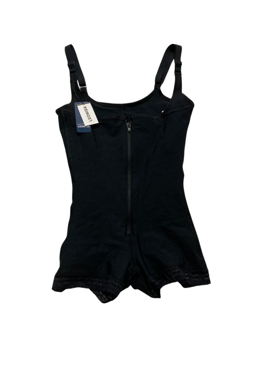 LEONISA Shapewear Bodysuit with Boyshort Bottom BLACK M